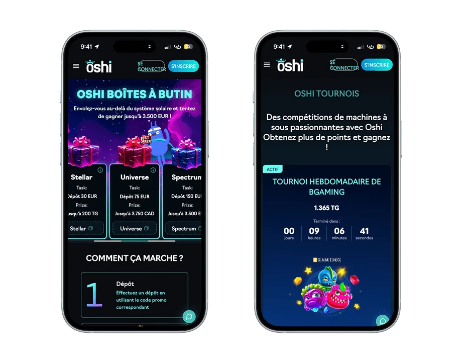 Oshi Casino Screenshot 1