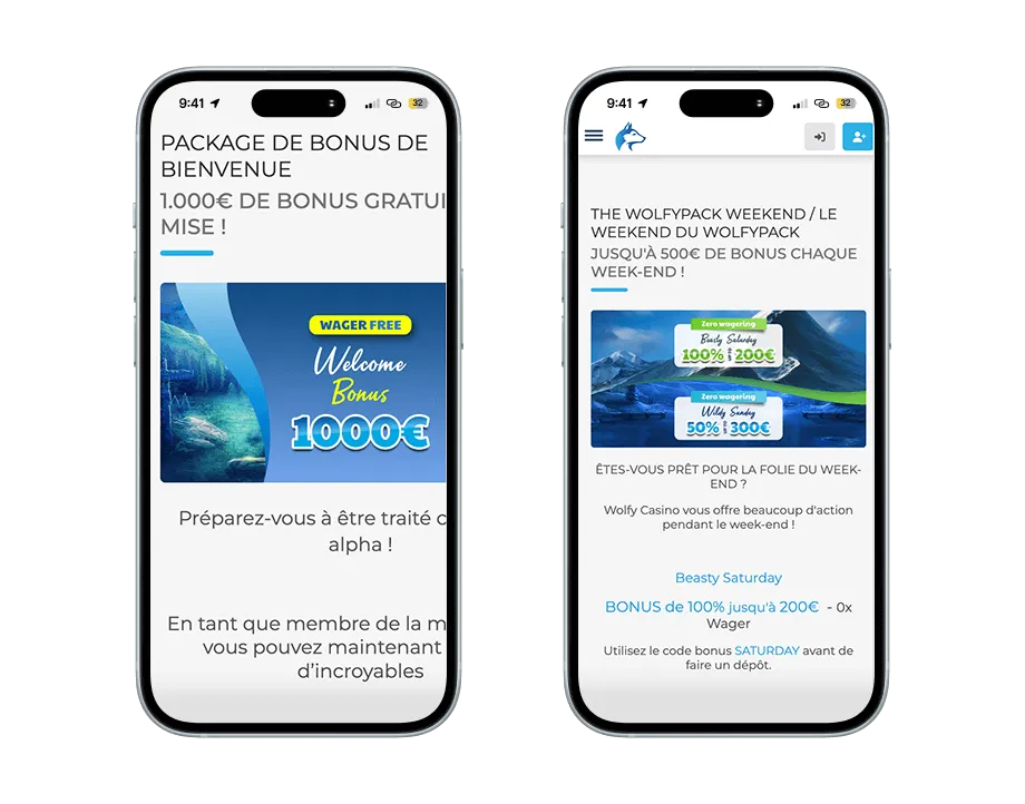 Wolfy Casino Welcome Bonus