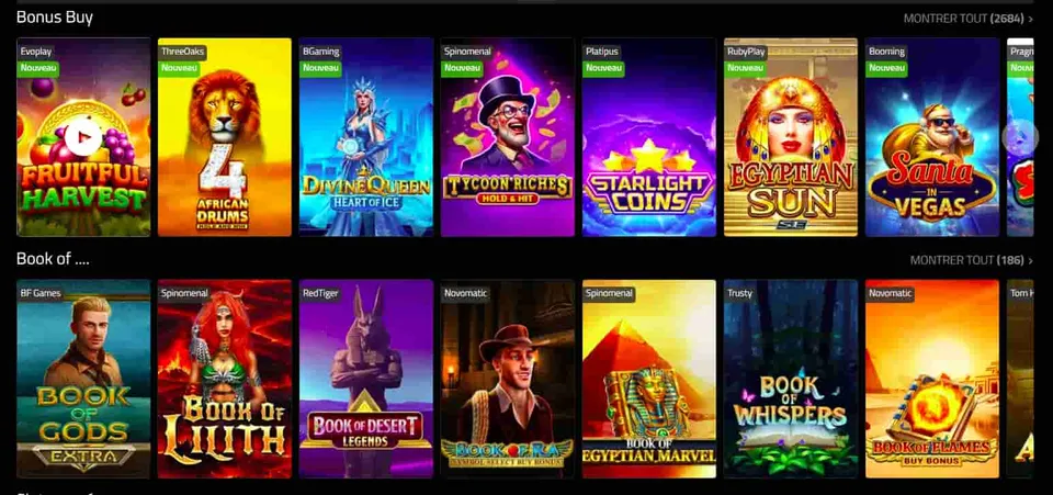 Bahibi casino games